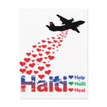 Profit to Unicef - Haiti-Air-Drop postcards