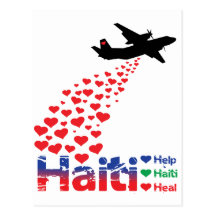 Profit to Unicef - Haiti-Air-Drop Postcard