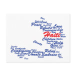 Profits to Unicef - Haiti Tag Map postcards