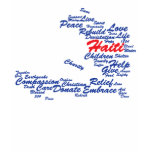Profits to Unicef - Haiti Tag Map t-shirts