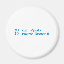 Programmer Beer - Geek, Nerd, Gamer, Gaming Fridge Magnets