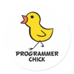 Programmer Chick stickers