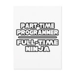 Programmer / Ninja postcards