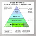 Programmer's Food Pyramid Poster posters