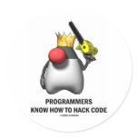 Programmers Know How To Hack Code (Open Source) stickers