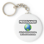 Programmers...Making the World a Better Place Keychain