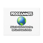 Programmers...Making the World a Better Place postcards