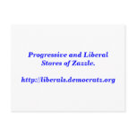 Progressive and Liberal Stores of Zazzle. postcards