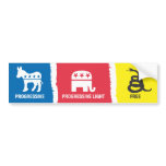 Progressive, Progressive-Light, Free bumper stickers