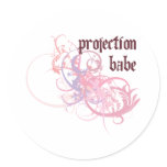 Projection Babe stickers