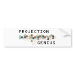 Projection Genius bumper stickers