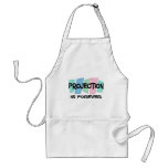 Projection Is Forever aprons