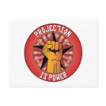Projection Is Power postcards