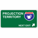 Projection Next Exit photo sculptures