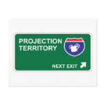 Projection Next Exit postcards