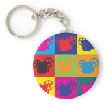 Projection Pop Art keychains