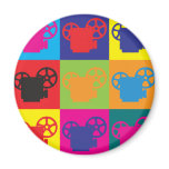 Projection Pop Art magnets
