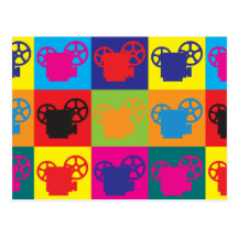 Projection Pop Art Post Cards