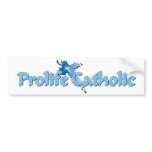 Prolife Catholic Cross Bumper Sticker bumper stickers