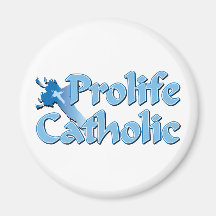 Prolife Catholic Cross Fridge Magnet