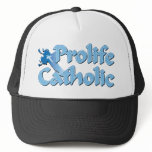 Prolife Catholic Cross Trucker Hats