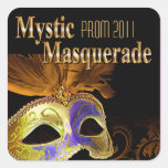 Prom 2011 Mystic Masquerade Party Square Stickers