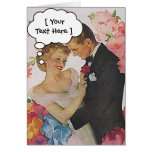 Prom Couple Blank Bubble Card