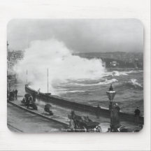 Promenade at Douglas, early 20th century Mouse Pad