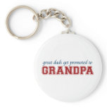 Promoted to Grandpa keychains