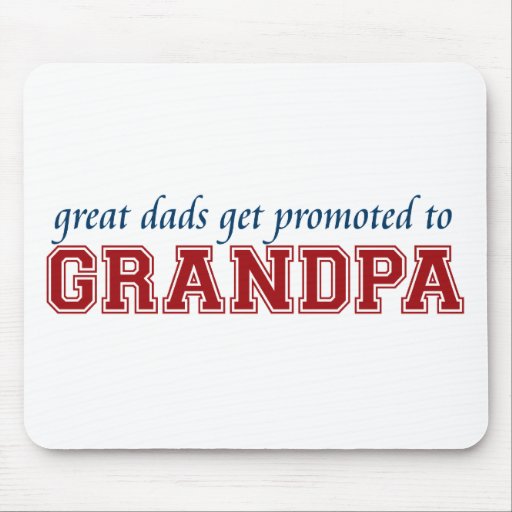 Promoted to Grandpa Mouse Mat