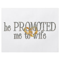 promoted to wife flyer design