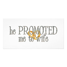 promoted to wife photo card
