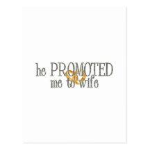 promoted to wife postcards