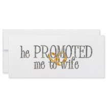 promoted to wife rack card