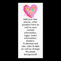 PROMOTIONAL RACK CARDS - Happy Heart rack cards