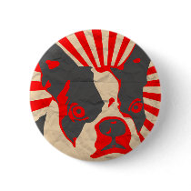Propaganda Boston Terrier Pinback Buttons