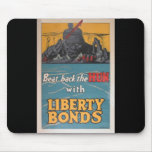 Propaganda Poster "Beat Back the Hun" mousepads
