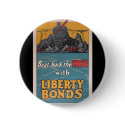 Propaganda Poster "Beat Back the Hun" WWI buttons