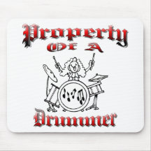 Property of a Drummer Mouse Mats