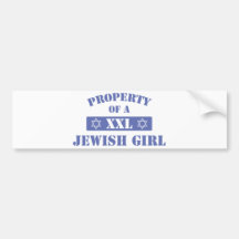 Property Of A Jewish Girl Bumper Sticker