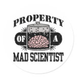 Property of a Mad Scientist stickers