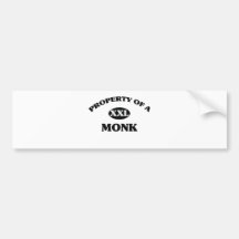 Property of a MONK Bumper Sticker