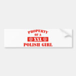 Property Of A Polish Girl Bumper Sticker