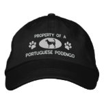Property of a Portuguese Podengo Embroidered Hat embroidered hats