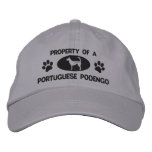 Property of a Portuguese Podengo Embroidered Hat embroidered hats