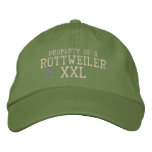 Property of a Rottweiler Embroidered Hat embroidered hats