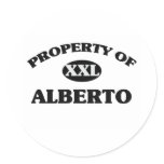 Property of ALBERTO stickers