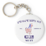 Property of All American Mutt Keychain