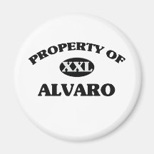 Property of ALVARO Fridge Magnet