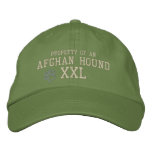Property of an Afghan Hound Embroidered Hat embroidered hats